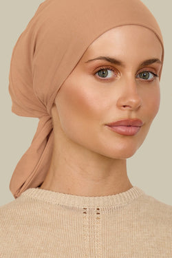 Brushed peach multi-way head wrap - Outlet