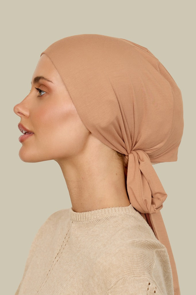 Brushed peach multi-way head wrap - Outlet