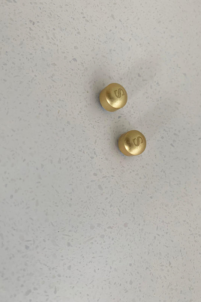 Set of 2 Brushed Gold Magnetic Hijab Pins