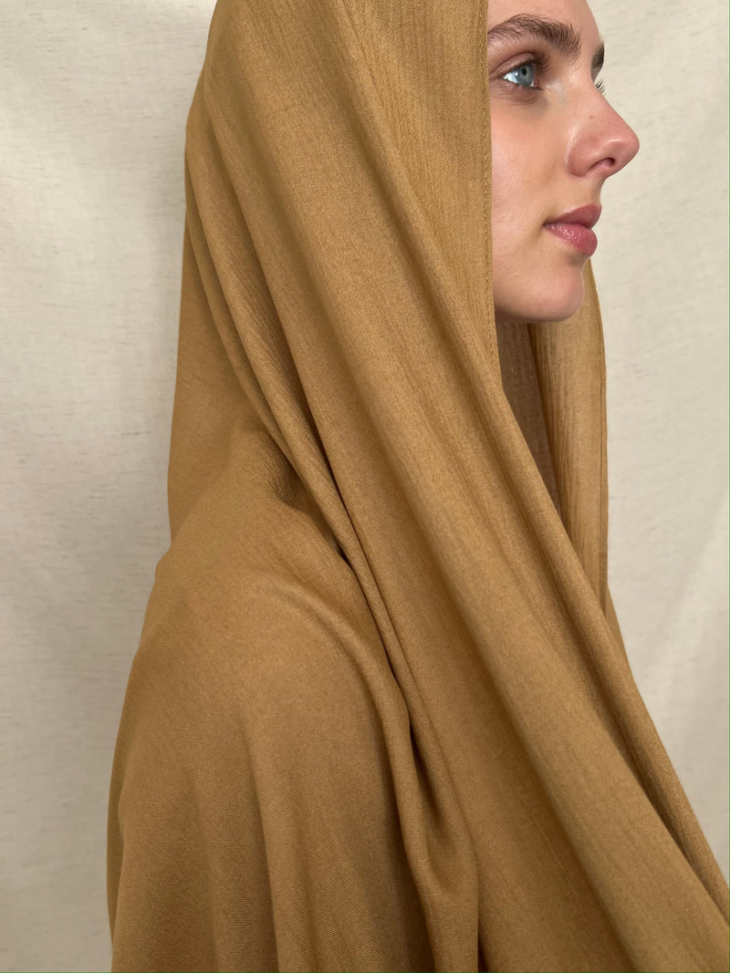Deep Tan Eco Woven Hijab
