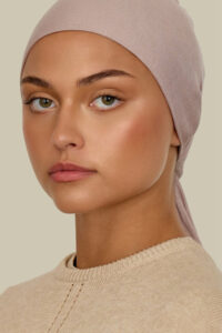 Brushed mauve ribbed wrap