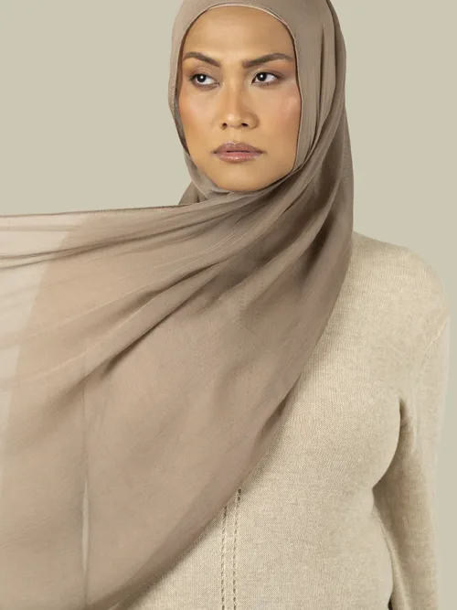 Almond Fine Weave Modal Hijab
