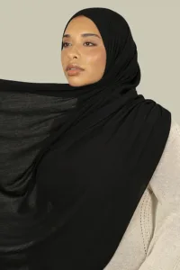 Black Woven Hijab
