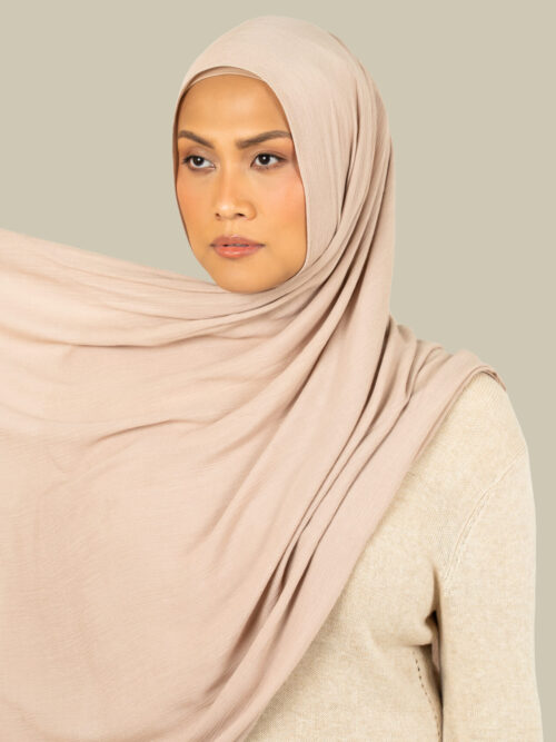 Brushed Pink Woven Hijab