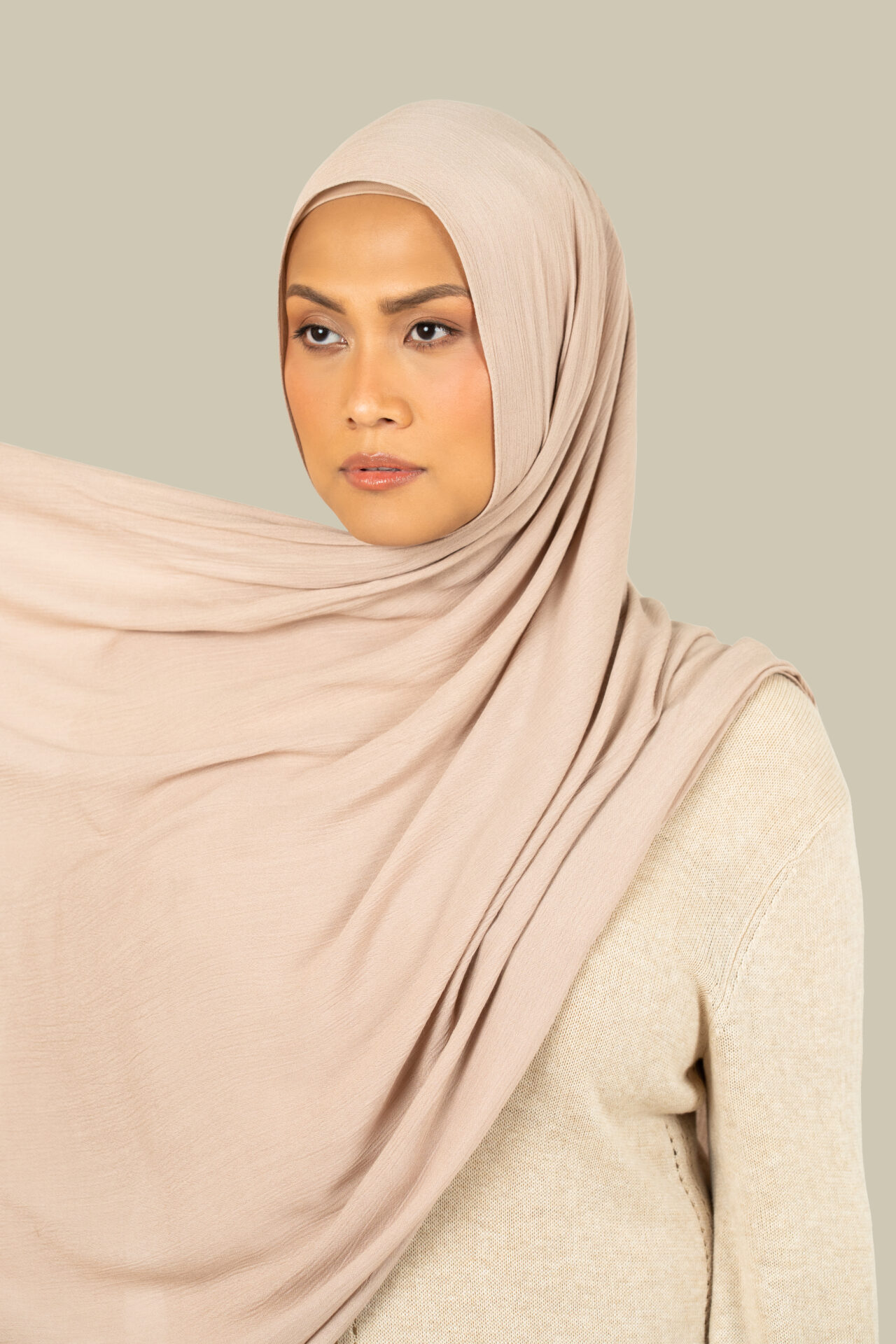 Brushed Pink Woven Hijab