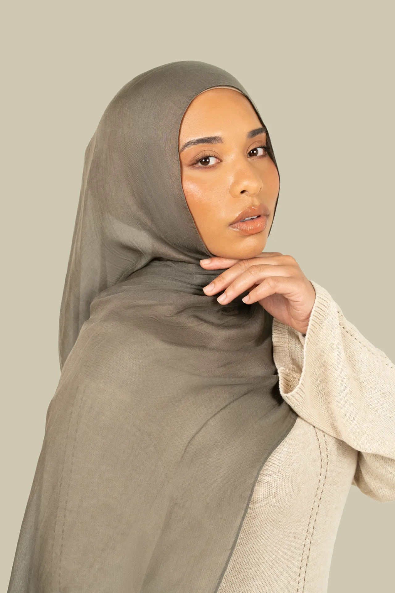 Charcoal Fine Weave Modal Hijab