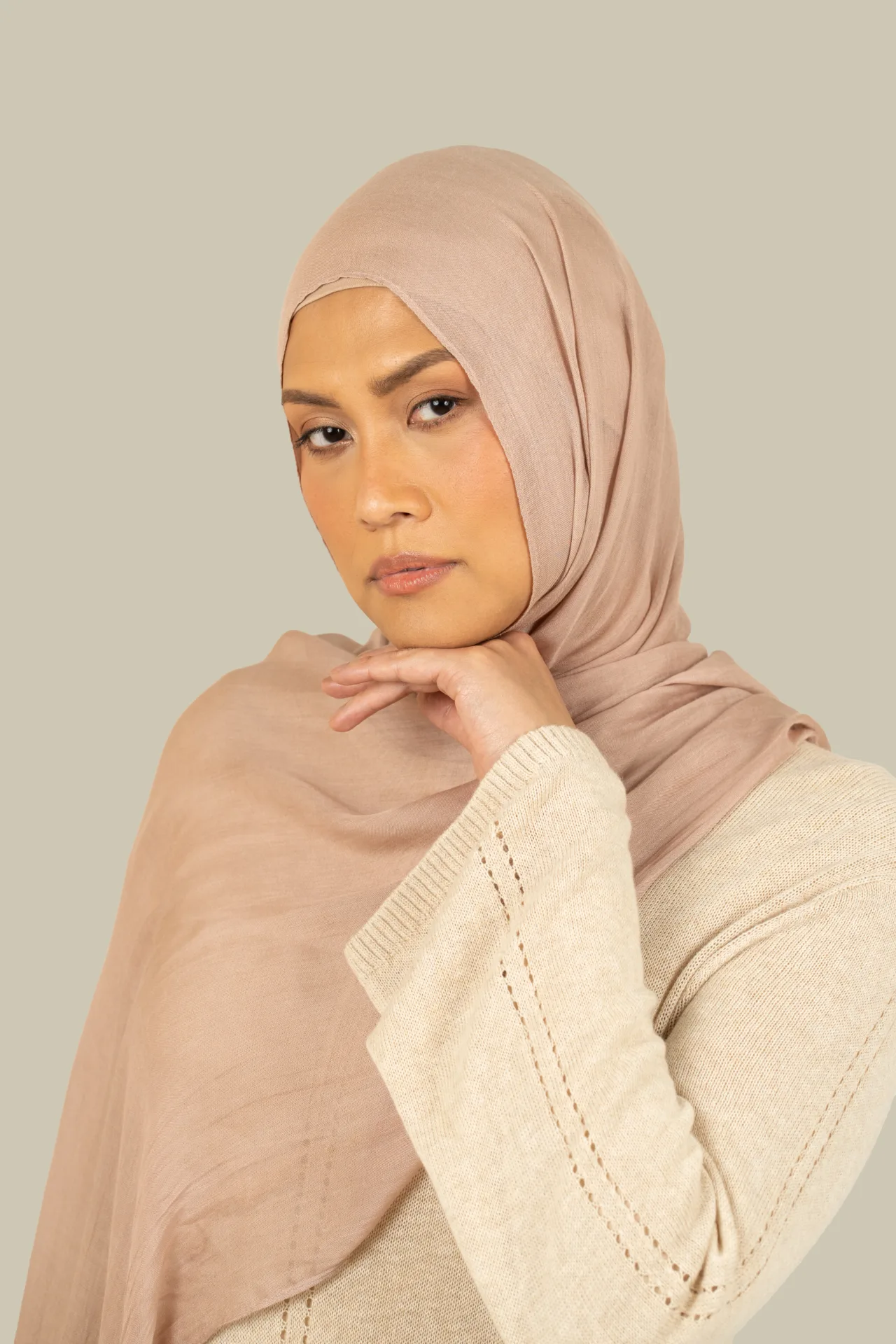 Dusty Rose Fine Weave Modal Hijab