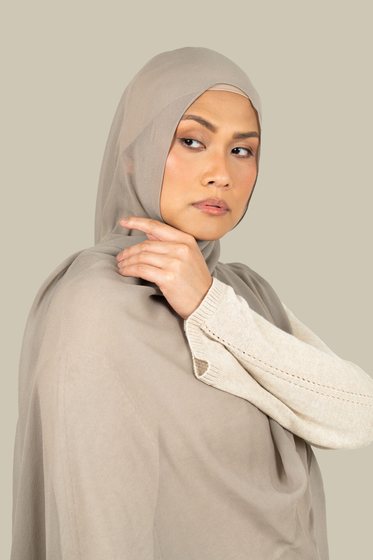 Flint Silk Georgette Hijab