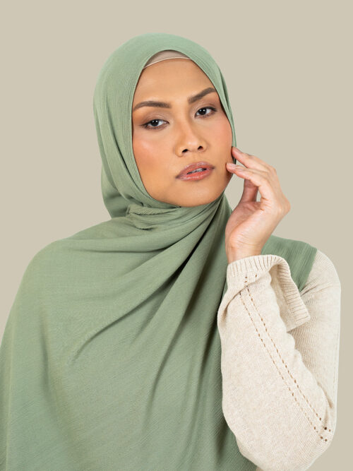 Laurel Green Woven Hijab