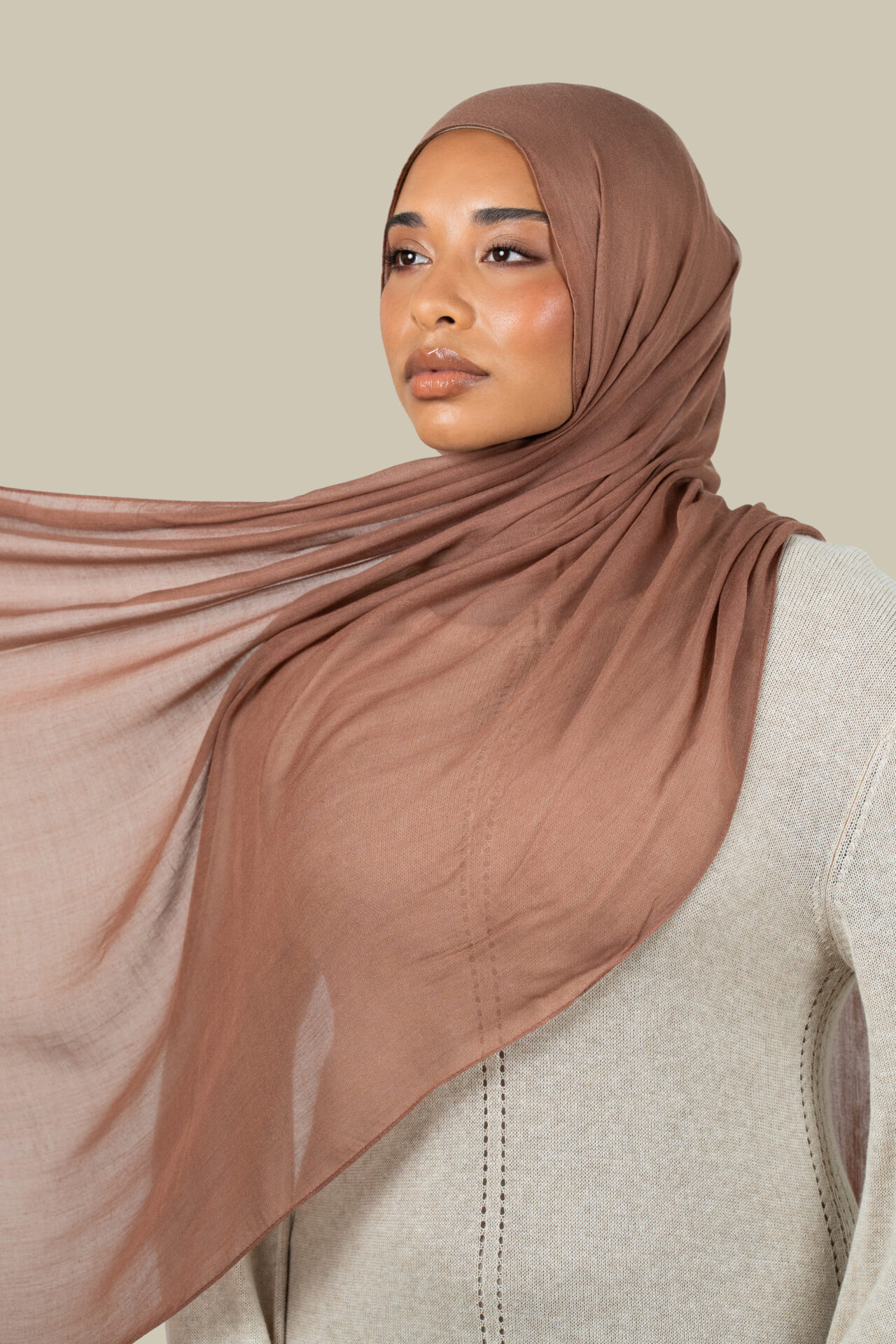 Matte Bronze Modal Silk Hijab