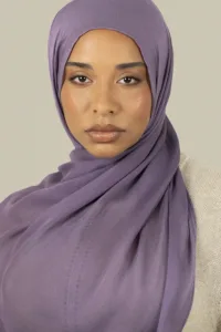Matte Cobalt Purple Tight Weave Hijab