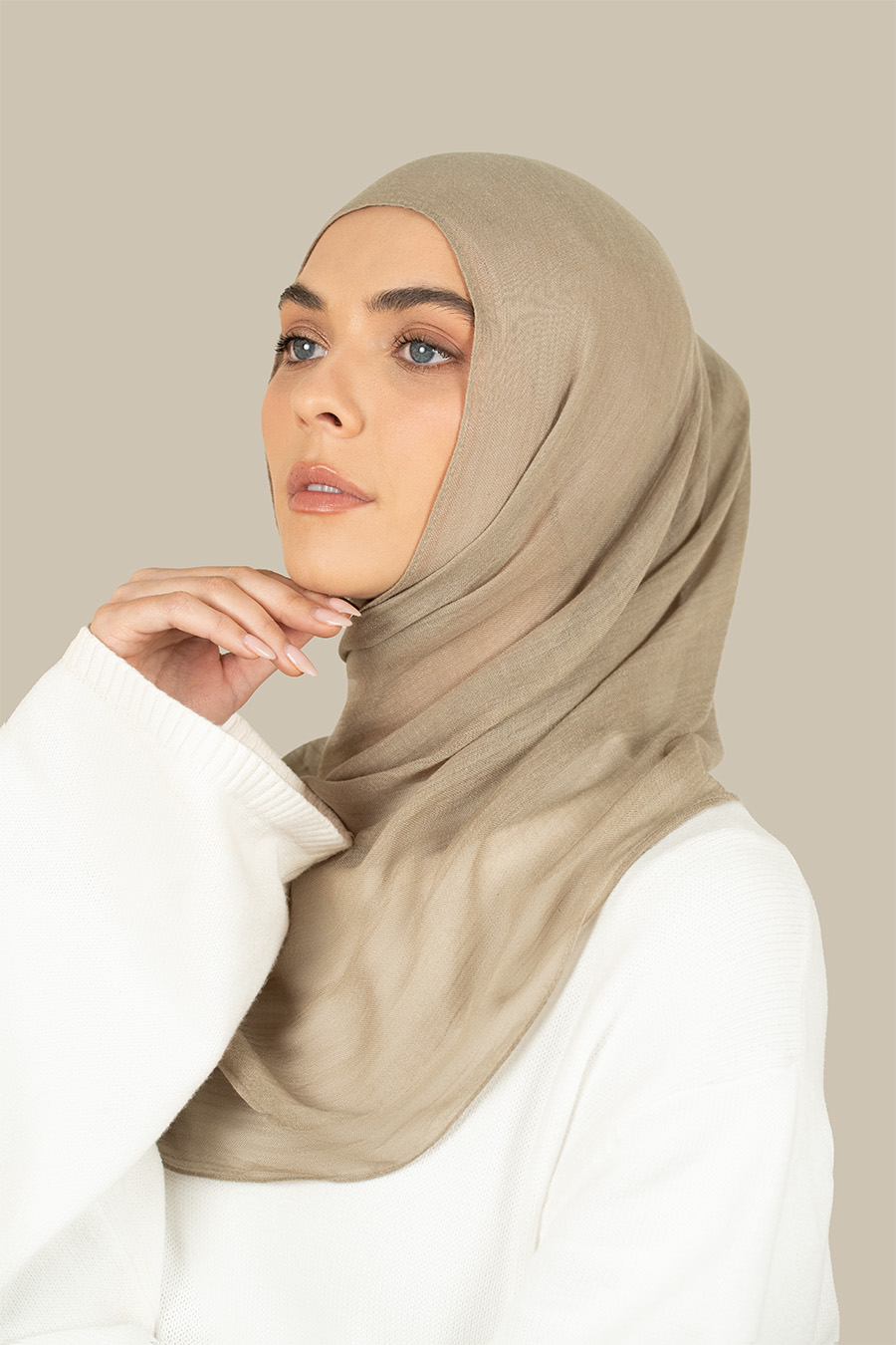 Oat Modal Silk Hijab