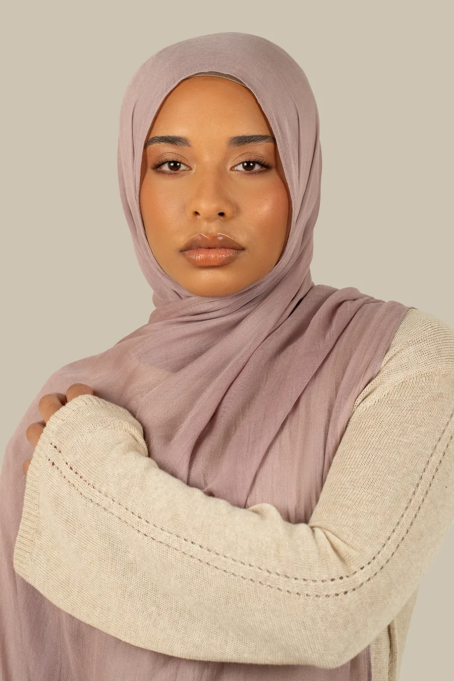 Warm Lilac Fine Weave Modal Hijab