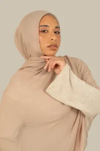Warm Sand Silk Georgette Hijab