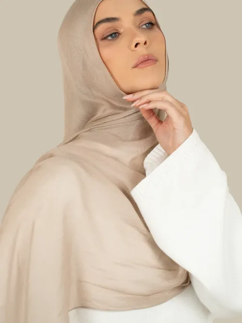 Warm Stone Fine Weave Modal Hijab